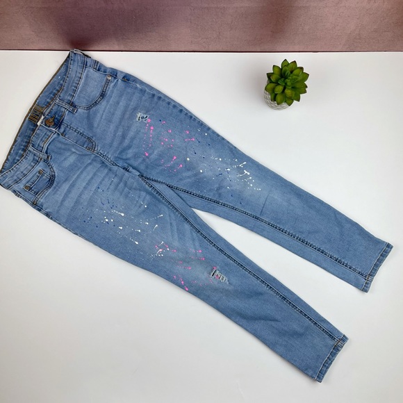 Justice Denim Jeans Mid Rise Jegging 